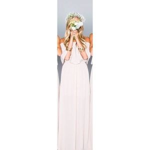 NEW Chiffon White Dress 16W Formal/Bridesmaid